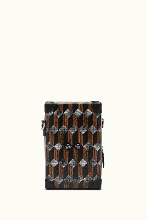 Louis Vuitton, Bags, Mini Soft Trunk In Brownblack Monogram Tuffetage